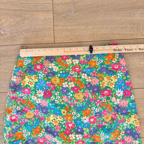 Lilly Pulitzer Bright Floral Women's Side Bow Skirt Golf Preppy Vacation Size 12 - Picture 10 of 11